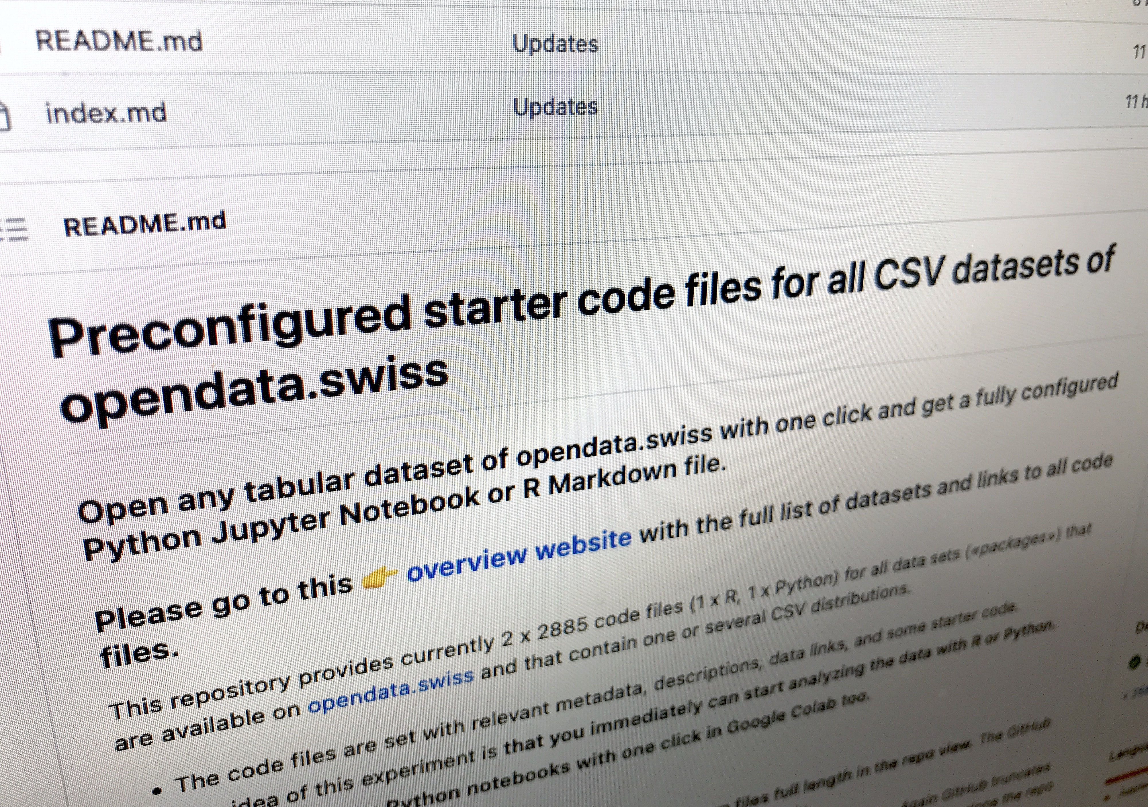 Starter Code für alle CSV-Datensätze auf opendata.swiss